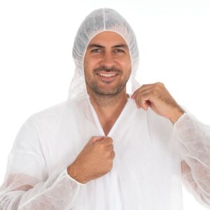 HYGONORM Overalls Eco mit Kapuze - 5er Pack Größe: XXXL – Bild 3